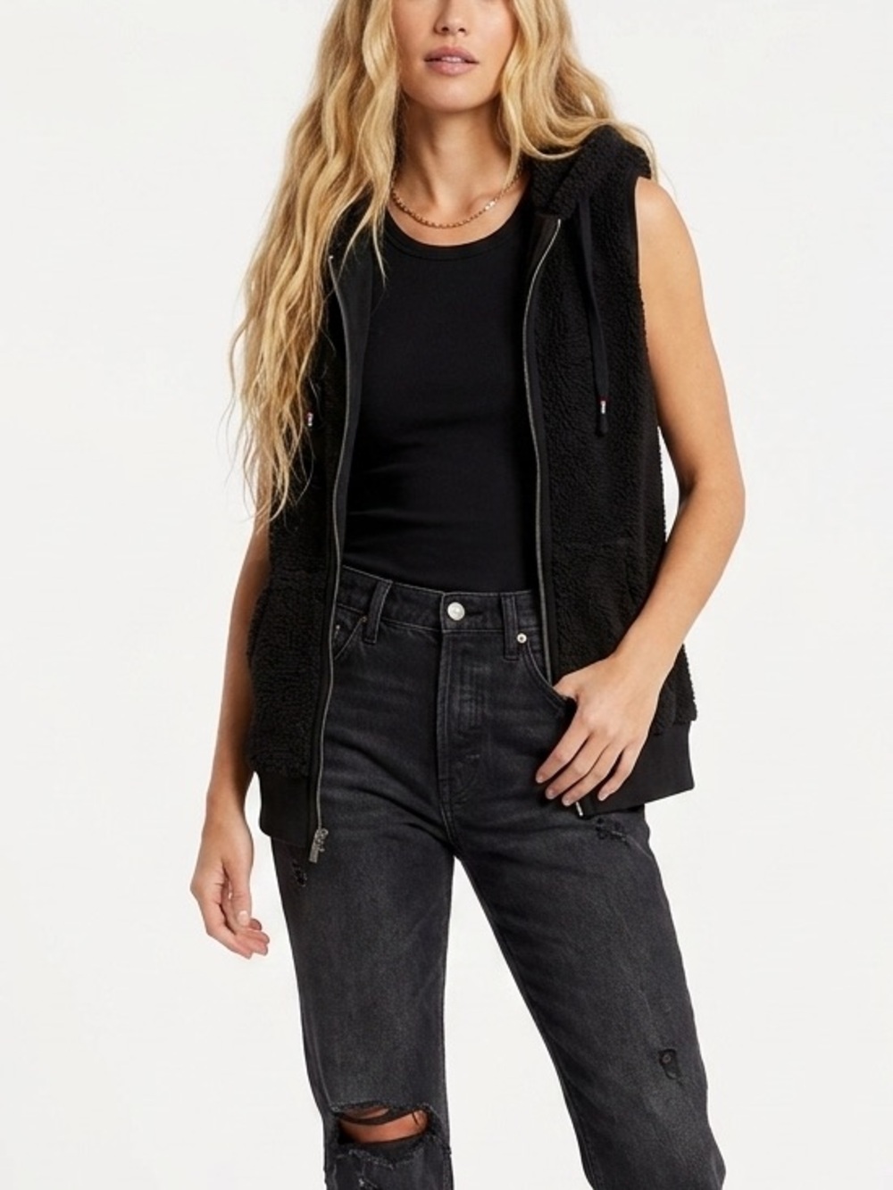 ROXY | BLACK SHERPA VEST